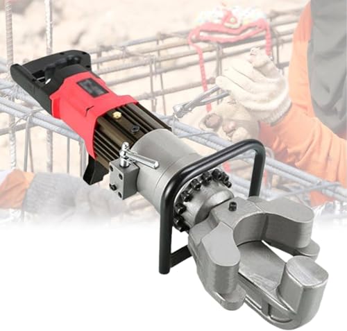 GEHPYYDS Tragbare hydraulische Bewehrungsbiegemaschine, elektrischer Bewehrungsbieger, 4–22 mm Kapazität, 0–90 ° Winkel, handgehaltener Stahlstangenbieger mit Aufbewahrungsbox von GEHPYYDS
