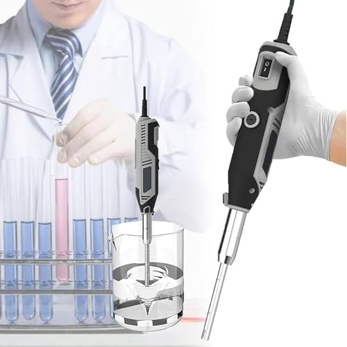 Handgehaltener Hochgeschwindigkeits-Laborhomogenisator – Emulgator und Dispergierer mit 6 einstellbaren Geschwindigkeiten für Proben von 0,5–250 ml,Plugin-10+8mm von GEHPYYDS
