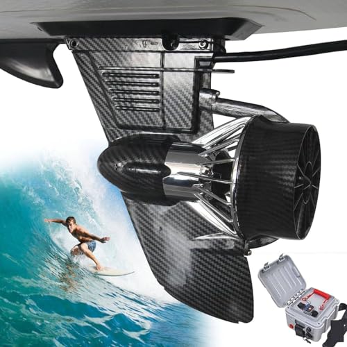 SUP-Finne, wiederaufladbare elektrische Finne,Stand-Up-Paddle-Board,elektrische Surfbrett-Finne,mit bürstenlosem Motor,ausgestattet mit Fernbedienung,tragbares Surfbrett-Kit mit Jet-Antrieb von GEHPYYDS