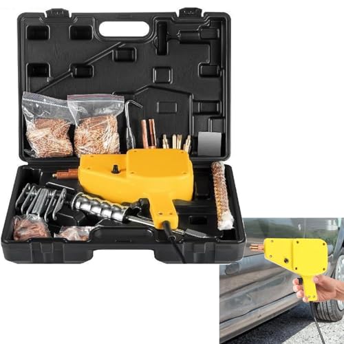 Tragbares Bolzenschweißgerät,Handwerkzeugsatz zur Auto-Dellenreparatur,Komplettes DIY-Punktschweiß- und Dellenentfernungsset für Karosserieteile zur einfachen Reparatur von Autoschäden von GEHPYYDS