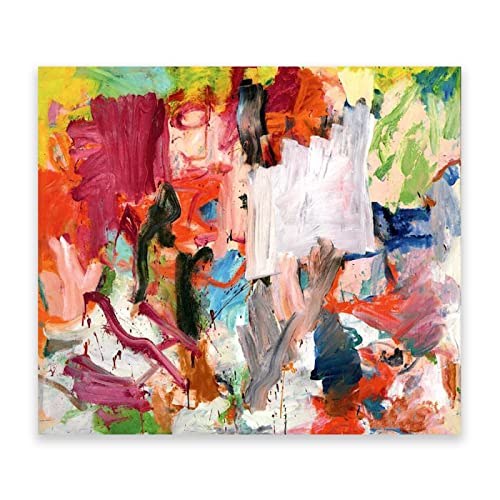 Berühmte Wandkunst. Willem de Kooning Berühmtes Gemälde. „Ohne Titel XXV“ Reproduktionen Druck auf Leinwand. Abstrakte Bilder für die Wohnzimmerdekoration. 50 x 65 cm (19,7 x 25,6 Zoll) rahmenlos von GEILEX