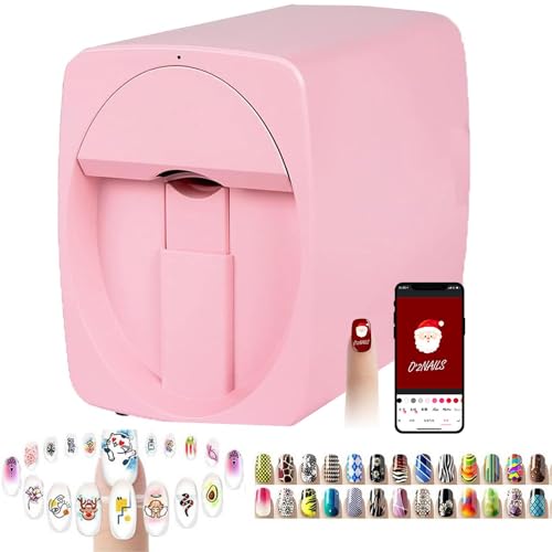 GEJLELDS 3D Nageldrucker Roboter Nagelmalmaschine Smart Nail Printer - Digital Intelligent Nail Art Printer für Kinder/Nagelstudio/Maniküre/Nagelliebhaber,C von GEJLELDS