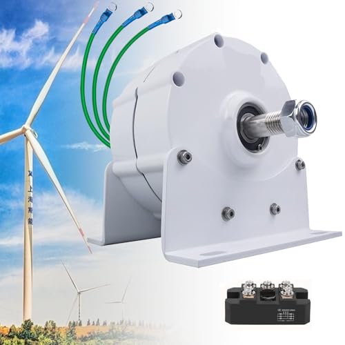 GEJLELDS Permanentmagnet-Generator 5000W 6000W 8000W 9000W 10000W 12000W, Elektrische Generator Windkraftanlage, hohe Effizienz, Gute Wärmeableitung für Windkraftanlagen,5000W-24V GEJLELDS Permanentmagnet-Generator 5000W 6000W 8000W 9000W 10000W 12000W, Elektrische Generator Windkraftanlage, hohe Effizienz, Gute Wärmeableitung für Windkraftanlagen,5000W-24V von GEJLELDS