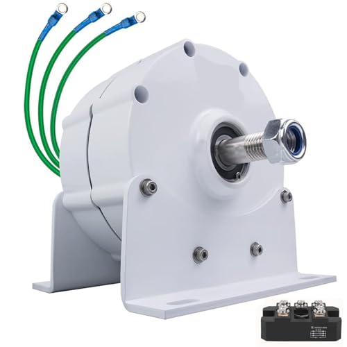 GEJLELDS Permanentmagnet Generator Windrad,3 Phasen Wechselstrom Permanentmagnet Generator Elektromotor Generator Industriebedarf Windräder,8000W-24V von GEJLELDS