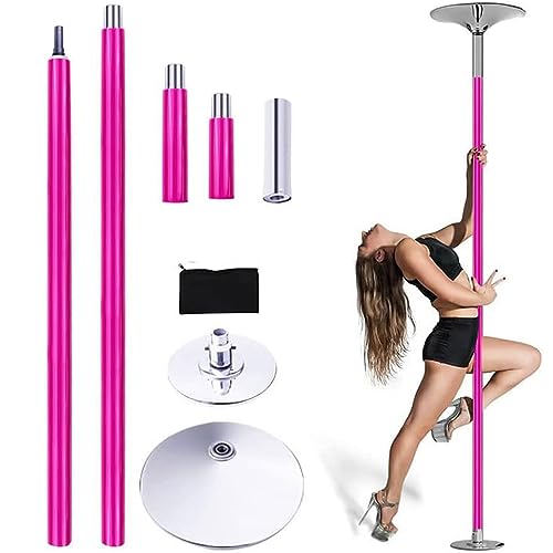 GEJLELDS Pole Dance Tanzstange 40mm von 2,3 bis 2,75 m Höhenverstellbar,2 Modi: drehend/statisch,bis 200 kg belastbar,Verein, Club, Party von GEJLELDS