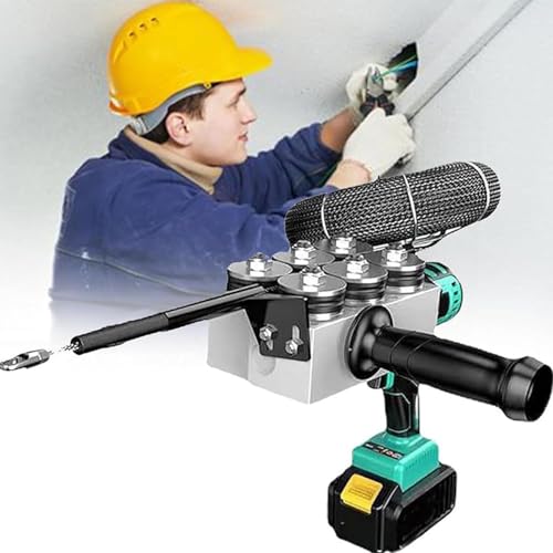 Kabel Einziehhilfe,Kabelzieher,Automatische EinfäDeln Maschine,Elektriker Ziehen Draht Versteckt Rohr EinfäDler,Kabeleinziehgerät zum Einziehen von Kabeln,30000mah-1Battery von GEJLELDS