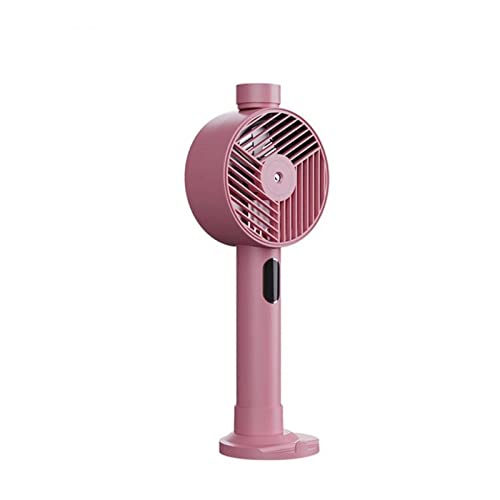 Tragbare Klimaanlagen Elektrischer Wassersprühnebel-Lüfter USB wiederaufladbarer Handheld-Mini-Lüfter Kühlung Klimaanlage Luftbefeuchter Befeuchtung Lüfter (Color : Pink) von GEJUAN