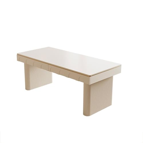 Einfach Creme Wind Schreibtisch Reine Weiße Steinplatte Home Modern Einfacher PC-Tisch Kleiner Home Study Room Study Table Schreiben(140 * 60 * 75cm) von GEK208130