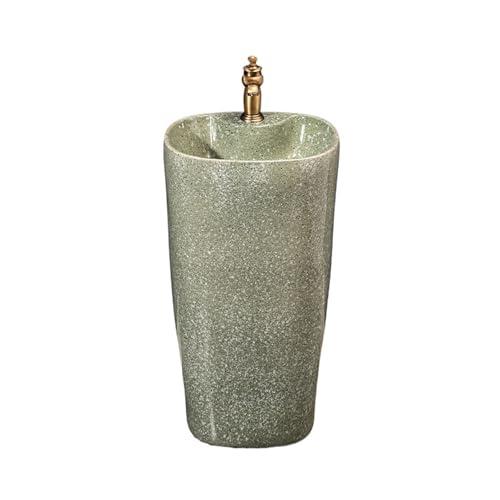 Einteiliges Keramikwaschbecken for Hotelbäder mit Standwaschbecken und Wasserhahn und Abflussset Einteiliges Keramikwaschbecken for Hotelbäder mit Standwaschbecken und Wasserhahn und Abflussset von GEK208130