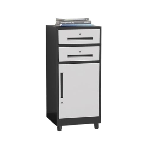 GEK208130 Büroschrank Multifunktionaler Akten- und Archivschrank, Stahl-Doppelschubladenschrank, Balkon, Bücherregal, Lagerschrank, Büro, mit abschließbarem Schrank Schublade(Multi-Colored) von GEK208130