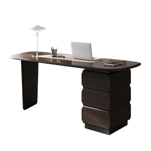 GEK208130 Einfach Home-Office-Schreibtisch mit Stauraum, moderner Schreibtisch mit Aktenschrank mit 3 Schubladen, Stabiler Massivholzrahmen Schreiben(XL) von GEK208130