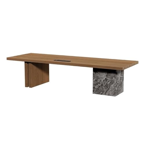 GEK208130 Einfach Moderner Luxus-Chefschreibtisch mit Stauraum und Ladesteckdosen, geräumiger Schreibtisch aus Eschenholz, PC-Arbeitsplatz Schreiben(M) von GEK208130