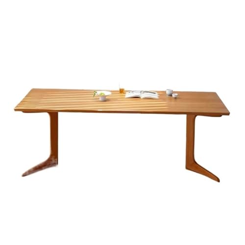 GEK208130 Einfach Moderner Schreibtisch aus Esche, Esstisch aus Massivholz im Landhausstil, einfacher rechteckiger PC-Schreibtisch for das Home Office Schreiben(S) von GEK208130