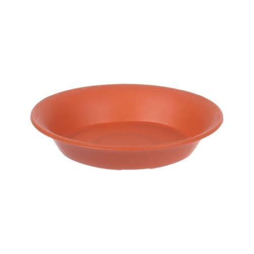 GEK208130 Garten 3Pcs Runde Anlage Untertasse Kunststoff Tropf Tablett Basis Indoor Outdoor Garten Liefert Topfpflanzen(Coffee,Klein) von GEK208130
