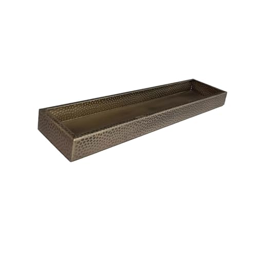 GEK208130 Garten Rechteckiges Tablett aus gehämmertem Edelstahl for den Innen- und Außenbereich, Untertasse for Pflanzen Topfpflanzen(XXXX-Large) von GEK208130