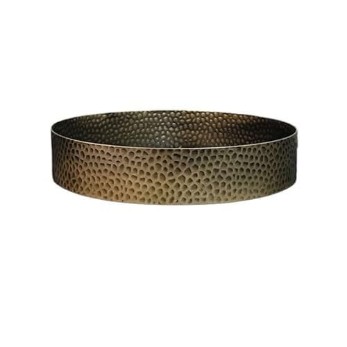 GEK208130 Garten Runder Retro-minimalistischer Blumentopf-Tropfbehälter aus Edelstahl for die Pflanzenlandschaftsgestaltung Topfpflanzen(Klein) von GEK208130