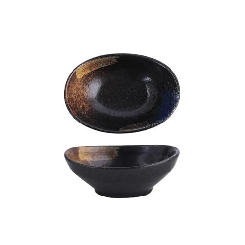 GEK208130 Küche Keramik-Dip-Schalen, Sojasaucen-Schalen for Wurstplatten, Sushi und Partyzubehör Dip Schälchen von GEK208130