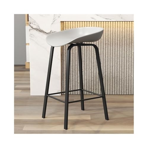 GEK208130 Mehrzweck Barhocker Sitz Holz Haushalt Restaurant Bar Insel Eisen Freizeit Hochstuhl Grau Modern(Klein) von GEK208130