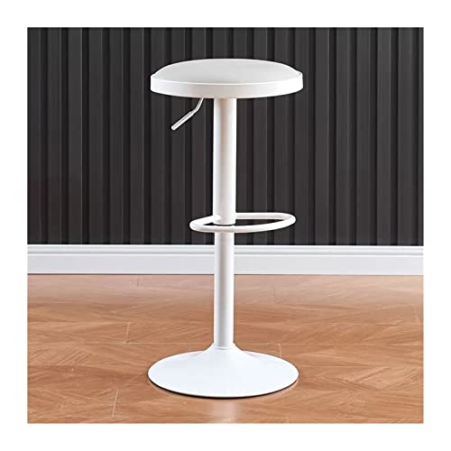 GEK208130 Mehrzweck Moderner, einfacher Barstuhl, hoher Hocker mit 360-Grad-Drehung, höhenverstellbarer Esszimmerstuhl (67–80 cm) Modern(Weiß) von GEK208130