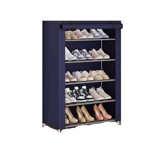 GEK208130 Modern Schlafsaal, mehrschichtig, große Kapazität, einfaches Schuhregal, Tür, Haushalt, staubdicht, Mietgehäuse mit Schuhschrank Organizer(Blue) von GEK208130