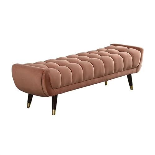 GEK208130 Modern Schlafzimmer-Nachthocker, Garderobe, Sofa, Bank, einfacher Schuhwechselhocker, europäische, leichte, luxuriöse dekorative Bank Dekorativ(Orange,150 * 45 * 45CM) von GEK208130
