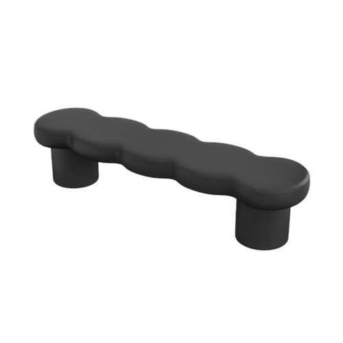 GEK208130 Modern Schlafzimmer Nachttischbank Leder Schuhbank Home Bekleidungsgeschäft Garderobe Ruhe Lange Bank Sofa Bank Dekorativ(Schwarz) von GEK208130