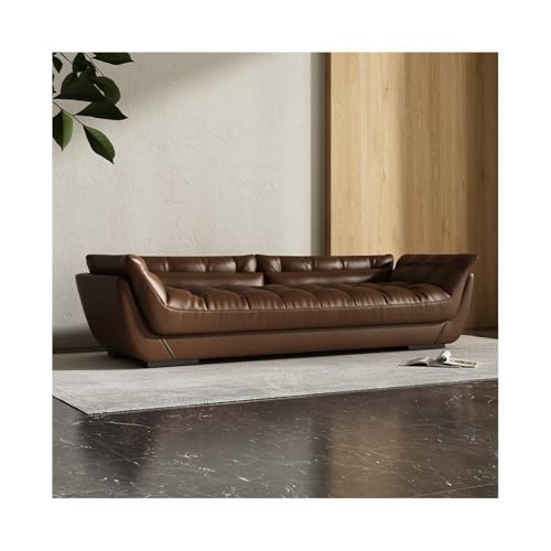 GEK208130 Modern Schlafzimmerbett-Endhocker Wohnzimmer-Nachttisch-Langhocker Master-Schlafsofa High-End-Ledersofa Dekorativ(Bruin) von GEK208130
