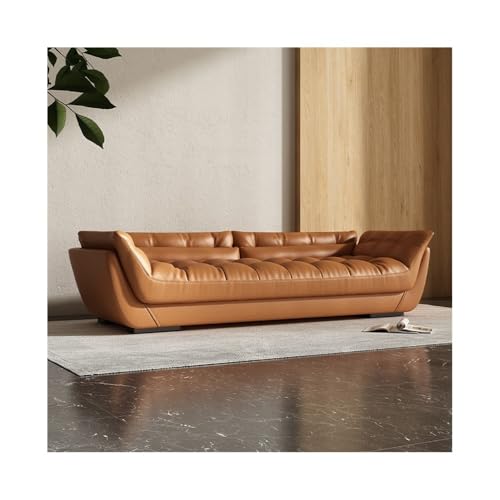GEK208130 Modern Schlafzimmerbett-Endhocker Wohnzimmer-Nachttisch-Langhocker Master-Schlafsofa High-End-Ledersofa Dekorativ(Orange) von GEK208130