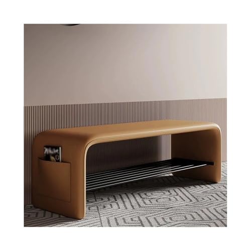 GEK208130 Modern Türhocker for Wechseln der Schuhe, Schuhschrank, Aufbewahrung, Zweizweckhocker, Schlafzimmer, einfache Nachttischbank for Sitzen Dekorativ(Orange,Mittel) von GEK208130
