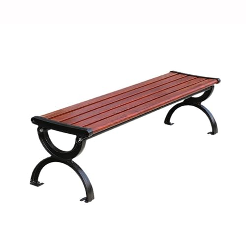 GEK208130 Parkbank Rückenlehnenlose Aluminium-Freizeit-Mehrpersonen-Außenbank-Parkbank 1,5/1,8 m Sitzbank Outdoor(Mittel) von GEK208130