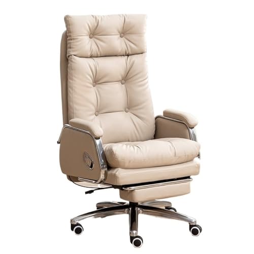 GEK208130 Schreibtischstuhl Premium-Komfort-Bürostuhl, Verstellbarer Chefsessel aus Leder for Zuhause und das Büro Drehstuhl von GEK208130