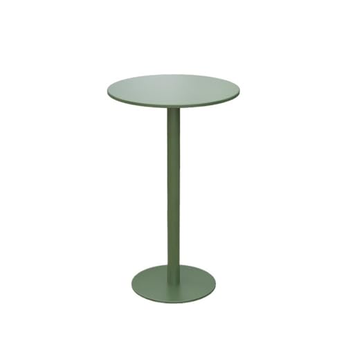 GEK208130 Zuhause Moderner runder Tisch aus Eisen for den Innen- und Außenbereich, Barhöhentisch for Wohnmobile, Terrassen, Catering-Partys, gewerbliche Veranstaltungen Thekentisch(Green) von GEK208130