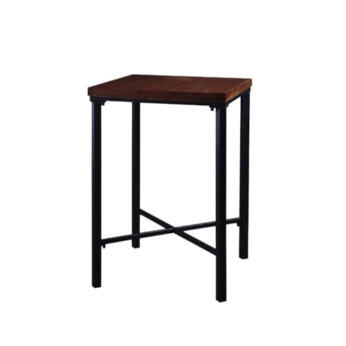 GEK208130 Zuhause Quadratischer Bartisch aus Holz mit Metallrahmen, for Zuhause, Balkon, schmal, hohe Tischplatte, for Küche, Esszimmer, Theke Thekentisch GEK208130 Zuhause Quadratischer Bartisch aus Holz mit Metallrahmen, for Zuhause, Balkon, schmal, hohe Tischplatte, for Küche, Esszimmer, Theke Thekentisch von GEK208130
