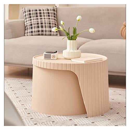 Kaffeetische Moderner faltbarer Nesting-Couchtisch, runde, skalierbare Couchtische for Wohnzimmer, Café, eleganter Mitteltisch, stapelbare Akzenttische, erweiterbar auf bis zu 41,3 Zoll Wohnzimmertisc von GEK208130