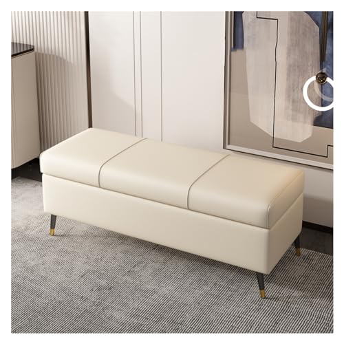 Modern Ottomane-Bank mit Stauraum for Schlafzimmer, gepolsterte Ottomane mit Klappdeckel, Luxus-Schuhbank, moderne Bank am Ende des Bettes mit Stauraum-Fußhocker for das Wohnzimmer im Eingangsbereich von GEK208130
