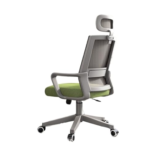 Schreibtischstuhl Bürostuhl, ergonomischer Schreibtischstuhl, Gaming-Stuhl mit Netzstoff und hoher Rückenlehne, großer und hoher, bequemer Home-Office-Stuhl for Männer und Frauen Drehstuhl(Green) von GEK208130