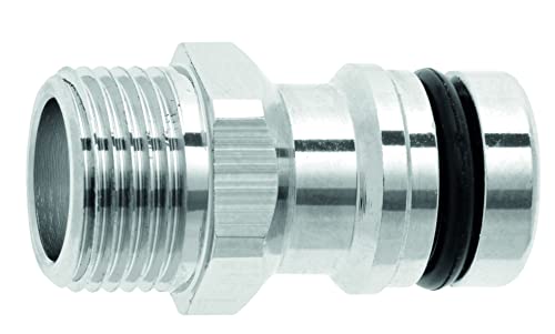 GEKA plus Gerätestecker (kombinierbar mit allen gängigen Stecksystemen und Schlauchtypen, für Haus, Garten, Werkstatt etc.) 46.1830.9, chrom von GEKA