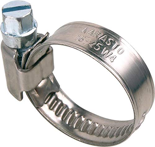10 Stück Edelstahl Schlauchschellen 16 – 25 mm Spannbereich 12 mm Bandbreite von GEKA
