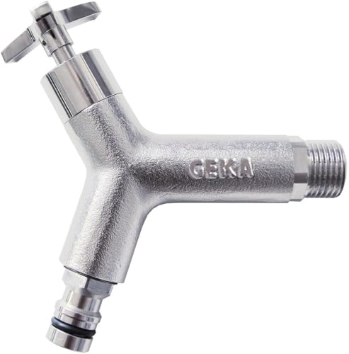 GEKA® Plus Design-Wasserhahn 1/2 Zoll Plus Anschlussstecker verchromt von GEKA