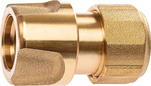 GEKA 802KSB Schlauchstück Trinkwasser 5/8" 16 mm MS DVGW VP550, Gold, 18 x 8 x 13 cm von GEKA