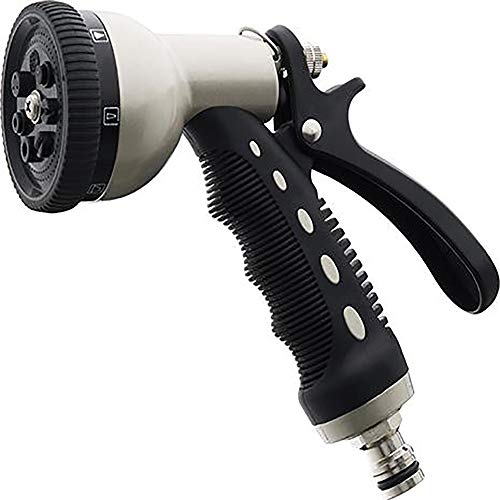 GEKA plus Multibrause 7S (hochwertige Gartenbrause mit 7 Strahlarten, robuste Metallausführung) 17.0000.9, Schwarz von GEKA