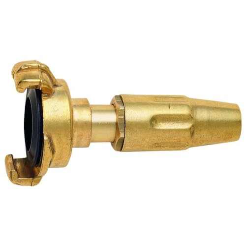 Geka 8084KSB Spritzdüse 1 Zoll mit Schnellkupplungs-Anschluss 25mm aus Messing, Gold, 18 x 8 x 13 cm von GEKA
