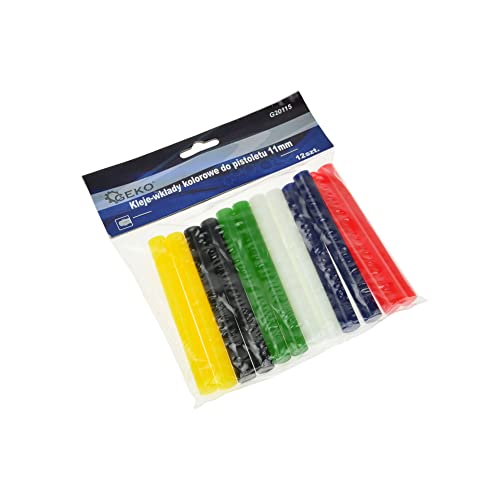 12x hot glue sticks - colored 11mm von GEKO