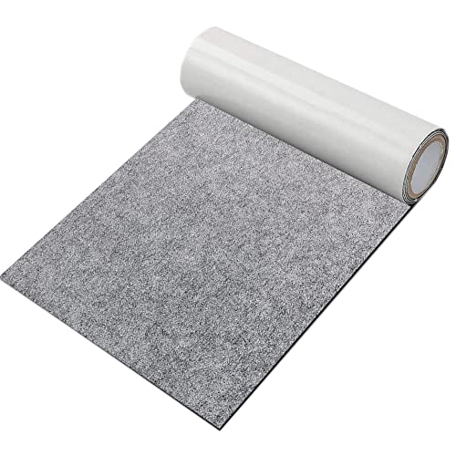 GELAISI Filz Selbstklebend Dunkelgrau, 20x200cm Selbstklebender klebriger Filz, 2 mm Dick Filzgleiter Mehrzweckklebstoff für Box Liner Cup Mat, Bilderrahmen, Stuhlbein, Tischbeine, DIY Halloween von GELAISI