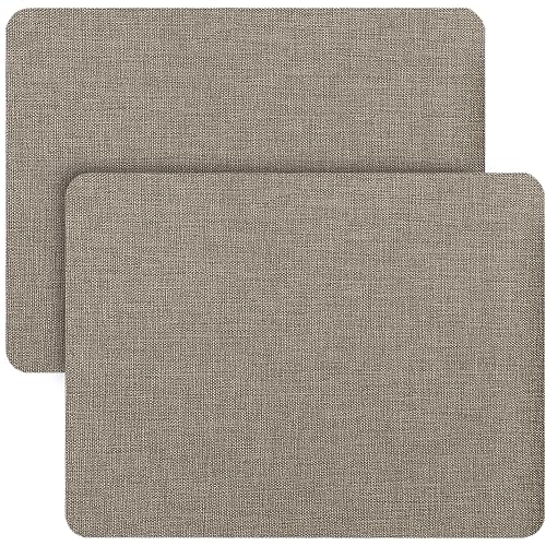 GELAISI Leinenstoff Selbstklebender Beige Grau, Flicken Selbstklebend Stoff 20x28cm-2er, Leinen Stoff Patch Selbstklebend für Sofas, Autositze, Bürostuhl, Reparieren Sie Löcher, Risse, Verbrennungen von GELAISI