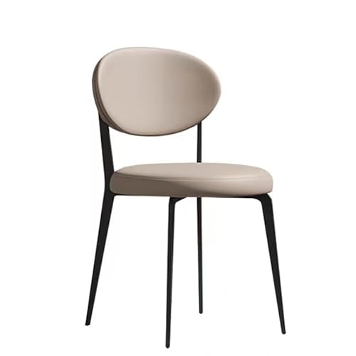 GELASIGE Bürostuhl Italienischer Esszimmerstuhl, moderner einfacher Stuhl, Rückenlehne, Esstischstuhl, nordischer Kleiner Apartment-Restauranthocker Homeoffice-Schreibtischstühle von GELASIGE