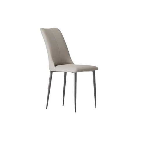 GELASIGE Bürostuhl Italienischer Esszimmerstuhl Home Modern Simple Light Luxury Cream Style Hocker Hotel Metall Minimalist Chair Homeoffice-Schreibtischstühle von GELASIGE