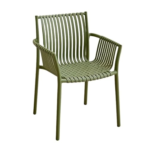 GELASIGE Bürostuhl Kunststoff Verdickt Nordic Hause Einfache Freizeit Esszimmer Stuhl Stapelbar Stuhl Balkon Outdoor Garten Spezielle Stuhl Homeoffice-Schreibtischstühle von GELASIGE