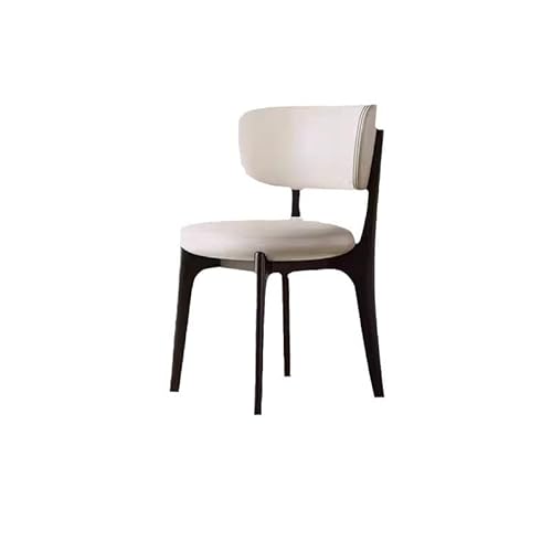 GELASIGE Bürostuhl Nordic Dining Chair Ash Wood Chair Home Minimalist Vintage Cream Style Hocker Modern Simple Rückenlehnenstuhl Homeoffice-Schreibtischstühle von GELASIGE
