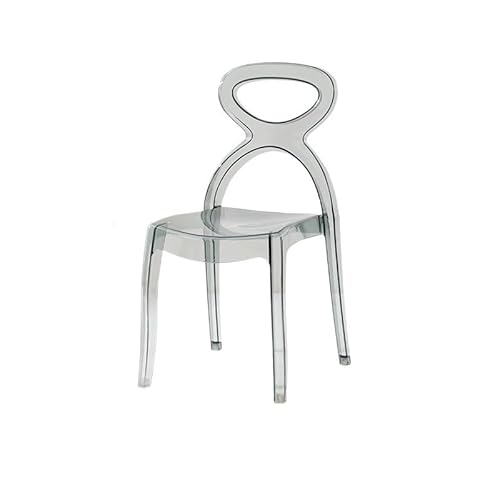 GELASIGE Bürostuhl Nordic Modern Home Transparent Chair Stapelbarer Cafe-Stuhl mit Rückenlehne Homeoffice-Schreibtischstühle GELASIGE Bürostuhl Nordic Modern Home Transparent Chair Stapelbarer Cafe-Stuhl mit Rückenlehne Homeoffice-Schreibtischstühle von GELASIGE